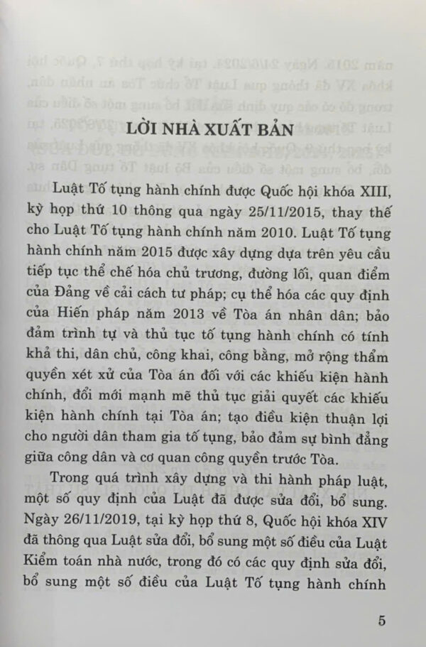 Luật Tố tụng hành chính năm 2015 (sửa đổi, bổ sung năm 2019, 2024, 2025) - Ảnh 2