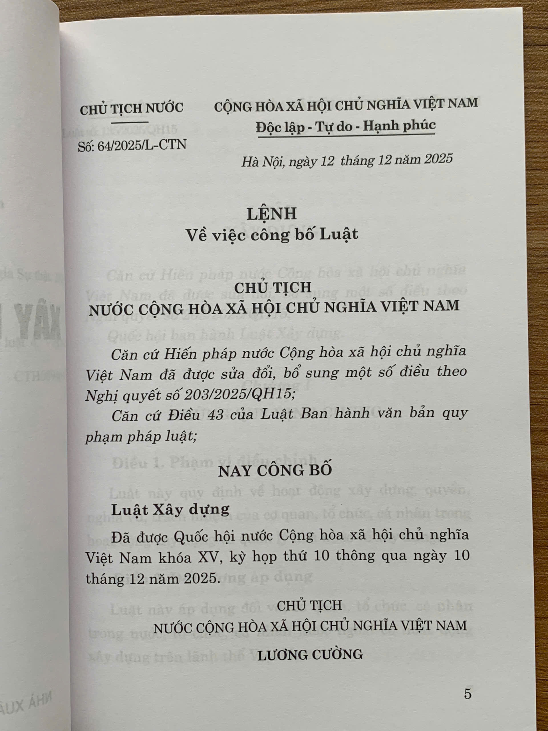 Luật Xây Dựng (Hiện hành) (Sửa đổi, bổ sung năm 2016, 2018, 2019, 2020) - Ảnh 2