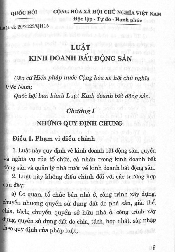 Luật Kinh Doanh Bất Động Sản (Sửa đổi, bổ sung năm 2024) - Image 5