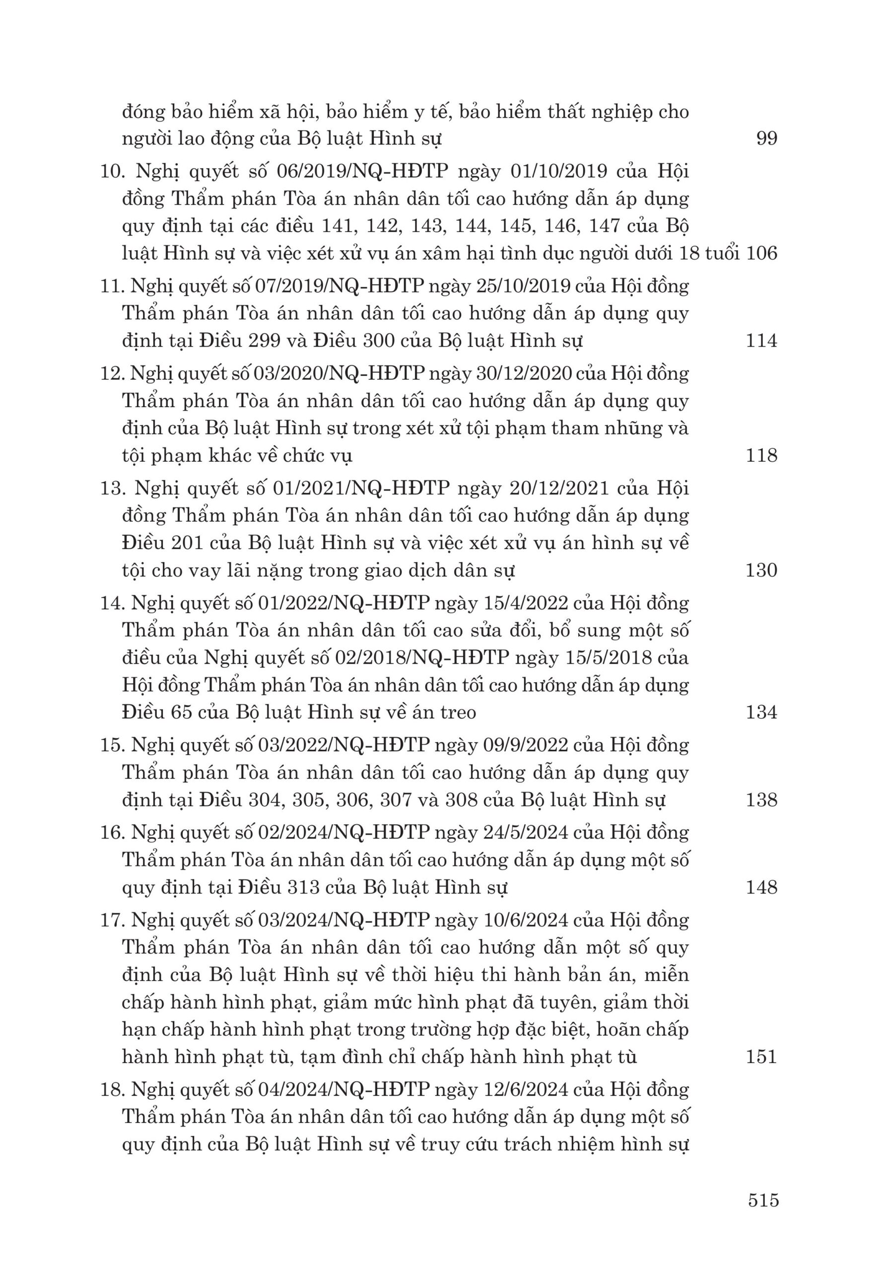 Các nghị quyết của Hội đồng Thẩm phán Tòa án nhân dân tối cao về hình sự, tố tụng hình sự, dân sự, tố tụng dân sự, hành chính, kinh doanh, thương mại, hôn nhân và gia đình (từ năm 1986 đến năm 2026) - Ảnh 3