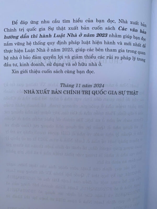 Các văn bản hướng dẫn thi hành Luật Nhà ở năm 2023 - Hình ảnh 4