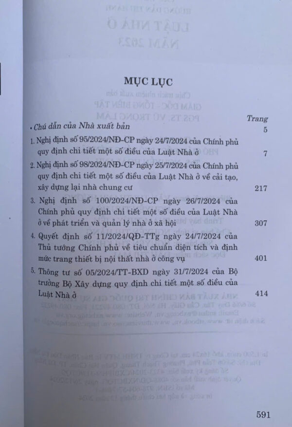 Các văn bản hướng dẫn thi hành Luật Nhà ở năm 2023 - Hình ảnh 8