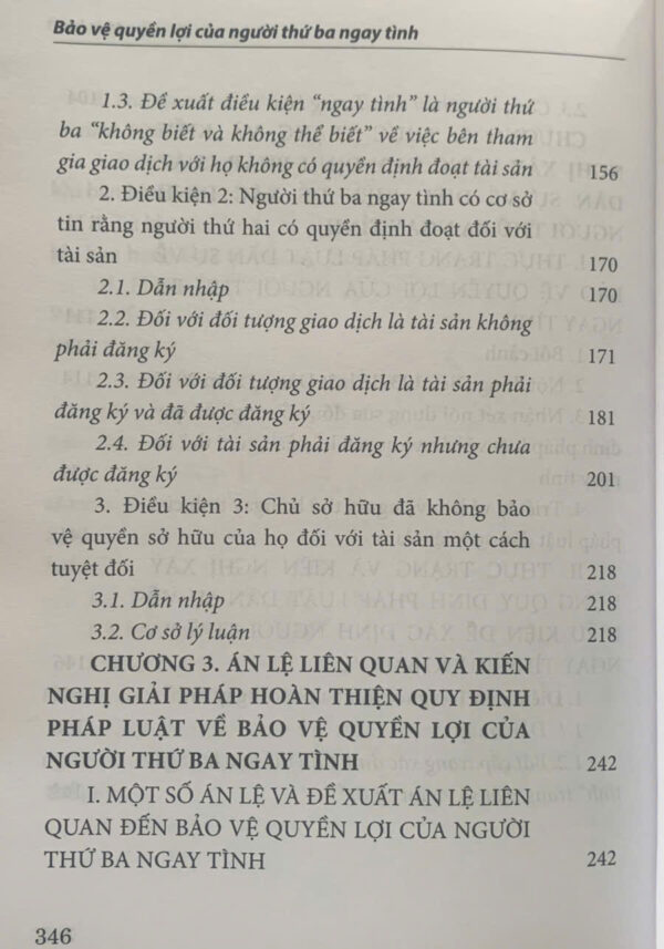 Bảo vệ quyền lợi của người thứ ba ngay tình (sách chuyên khảo) - Hình ảnh 11