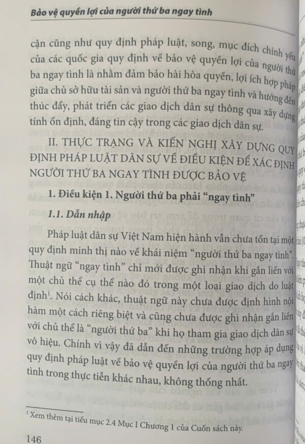 Bảo vệ quyền lợi của người thứ ba ngay tình (sách chuyên khảo) - Hình ảnh 13