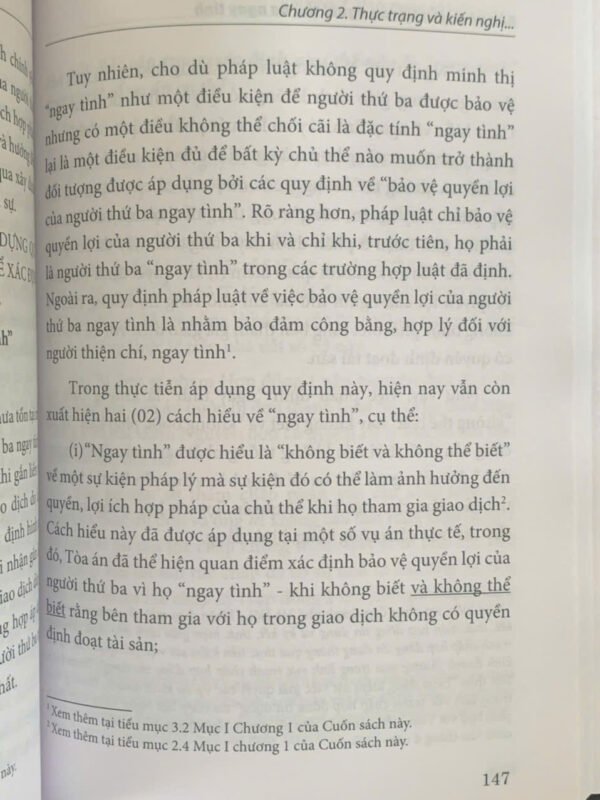 Bảo vệ quyền lợi của người thứ ba ngay tình (sách chuyên khảo) - Hình ảnh 14