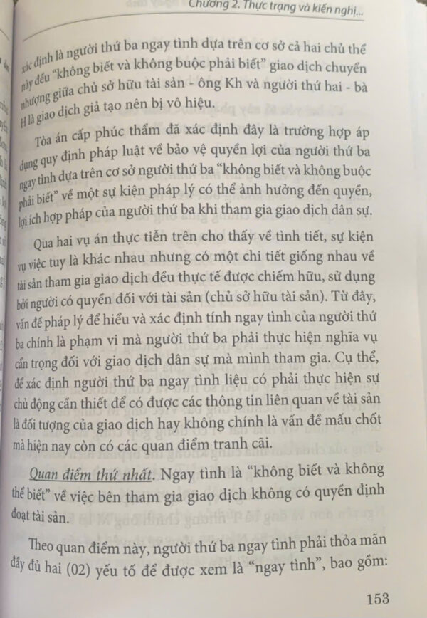 Bảo vệ quyền lợi của người thứ ba ngay tình (sách chuyên khảo) - Hình ảnh 20