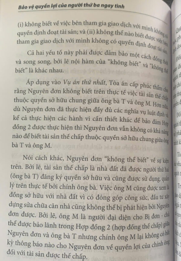 Bảo vệ quyền lợi của người thứ ba ngay tình (sách chuyên khảo) - Hình ảnh 21