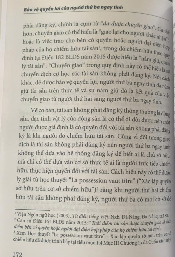 Bảo vệ quyền lợi của người thứ ba ngay tình (sách chuyên khảo) - Hình ảnh 25