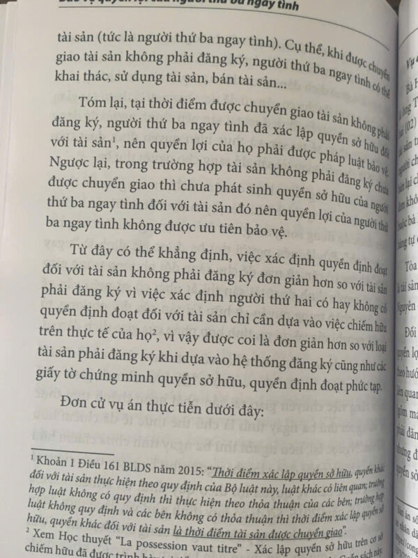 Bảo vệ quyền lợi của người thứ ba ngay tình (sách chuyên khảo) - Hình ảnh 27