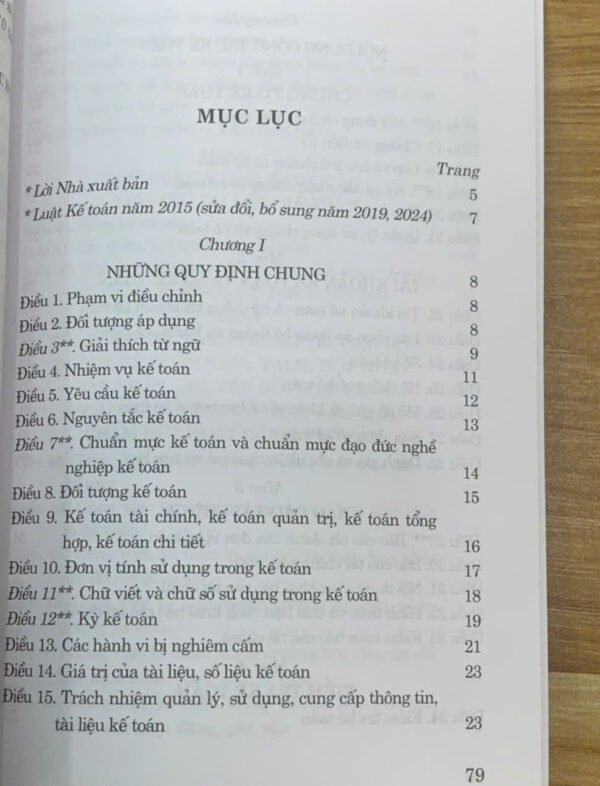 Luật Kế toán năm 2015 (sửa đổi, bổ sung năm 2019, 2024) - Hình ảnh 7