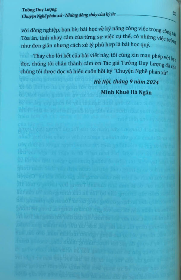 Chuyện nghề phán xử- những dòng chảy của ký ức - Hình ảnh 22