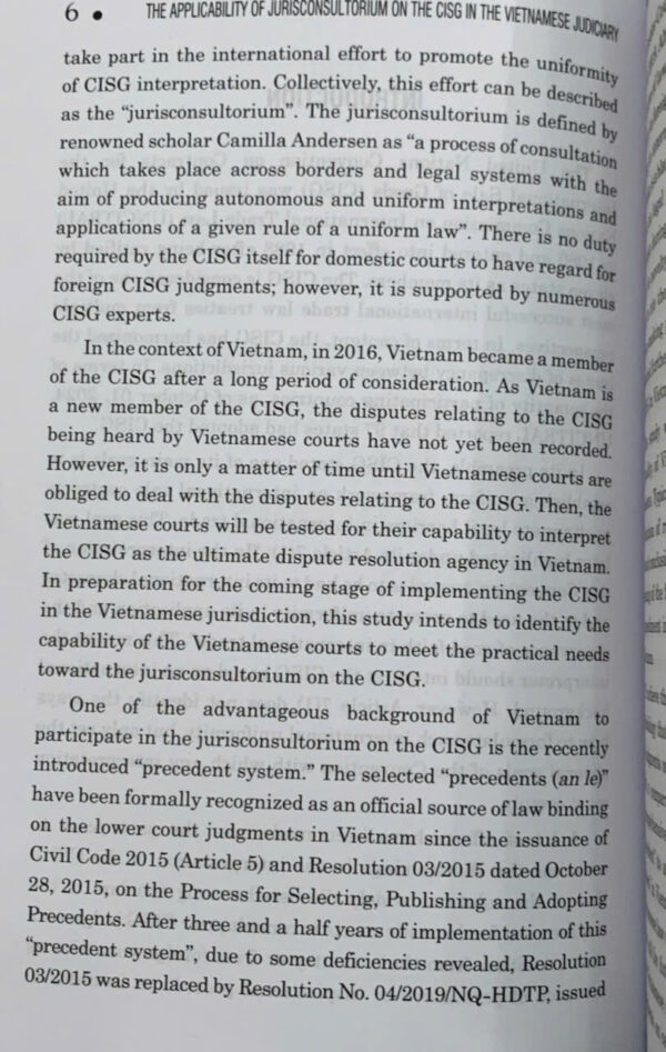 Applicability of jurisconsultorium on the CISG in the Vietnamese judiciary - Hình ảnh 9