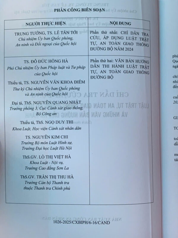 Chỉ dẫn tra cứu, áp dụng Luật Trật tự, an toàn giao thông đường bộ năm 2024 và những văn bản hướng dẫn thi hành - Ảnh 2