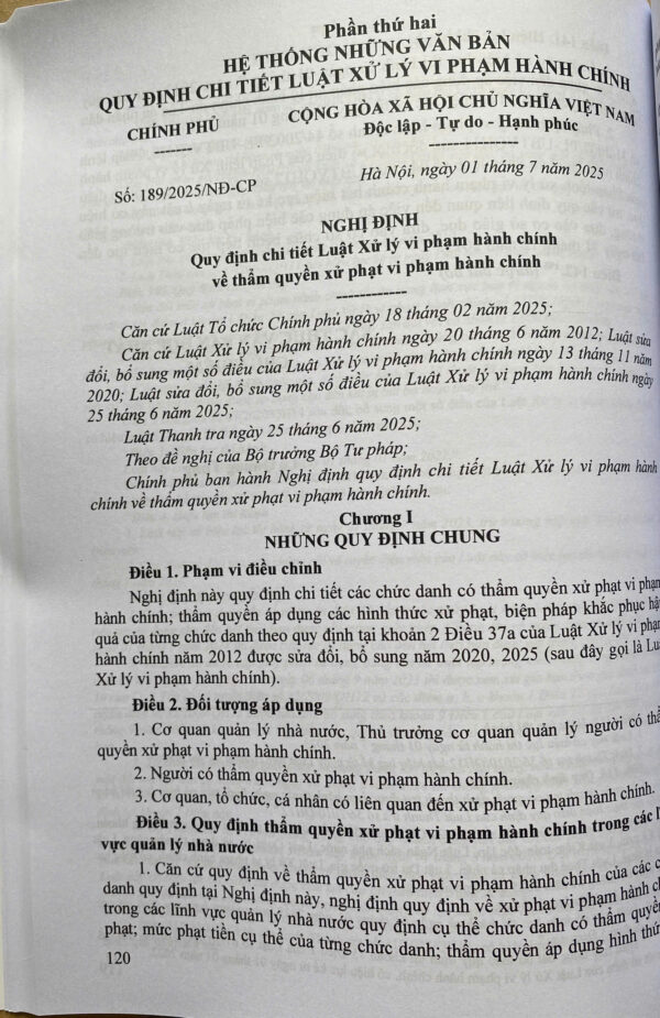 Luật Xử Lý Vi Phạm Hành Chính (sửa đổi, bổ sung năm 2025) các văn bản quy định chi tiết và biện pháp thi hành - Ảnh 15