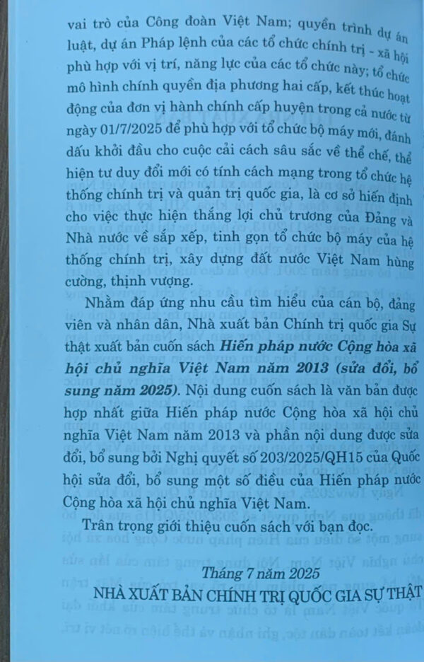 Hiến pháp nước Cộng hòa xã hội chủ nghĩa Việt Nam năm 2013 (sửa đổi, bổ sung năm 2025) - Ảnh 3