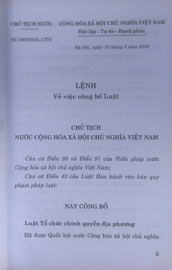 Luật tổ chức chính quyền địa phương - Ảnh 2