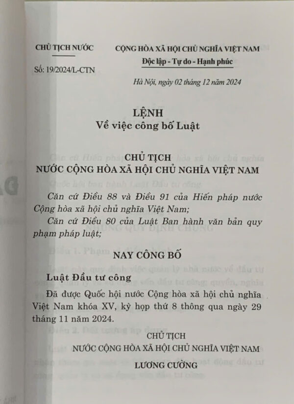 Luật Đầu tư công 2024 (Hiệu lực 1/1/2025) - Ảnh 3