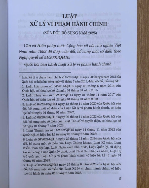 Luật xử lý vi phạm Hành chính (Sửa đổi, bổ sung năm 2025) - Ảnh 3