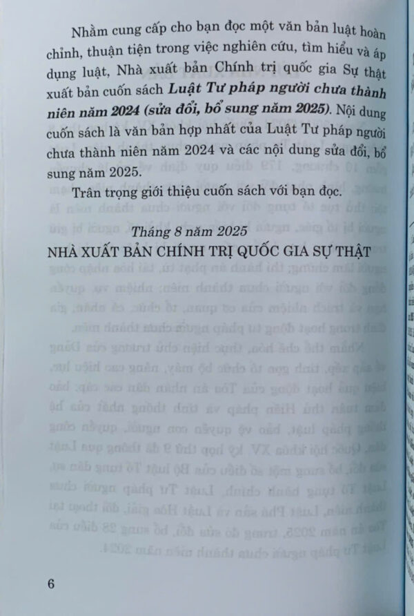 Luật Tư pháp người chưa thành niên năm 2024 (sửa đổi, bổ sung năm 2025) - Ảnh 3
