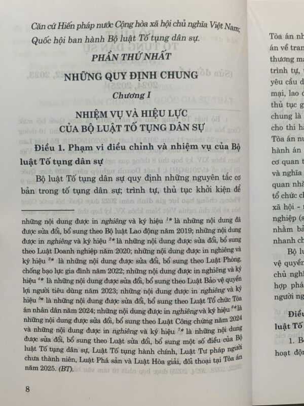 Bộ luật tố tụng dân sự 2015 (sửa đổi bổ sung năm 2019, 2020, 2022, 2023, 2024, 2025) - Ảnh 5