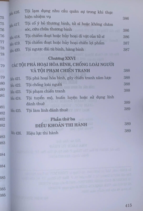 Bộ luật hình sự năm 2015 (sửa đổi, bổ sung năm 2017, 2024, 2025) - Ảnh 7