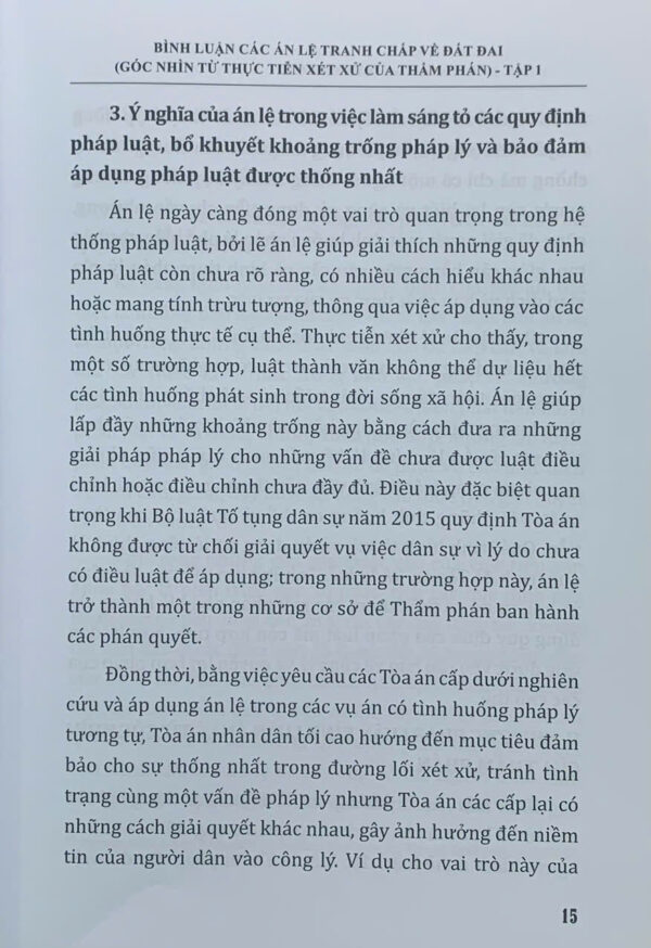 Bình luận các án lệ tranh chấp về đất đai - Góc nhìn từ thực tiễn xét xử của Thẩm phán (tập 1 và 2) - Ảnh 8