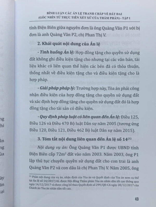 Bình luận các án lệ tranh chấp về đất đai - Góc nhìn từ thực tiễn xét xử của Thẩm phán (tập 1 và 2) - Ảnh 19