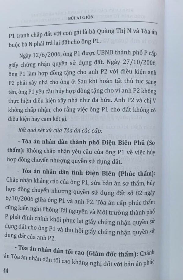 Bình luận các án lệ tranh chấp về đất đai - Góc nhìn từ thực tiễn xét xử của Thẩm phán (tập 1 và 2) - Ảnh 20