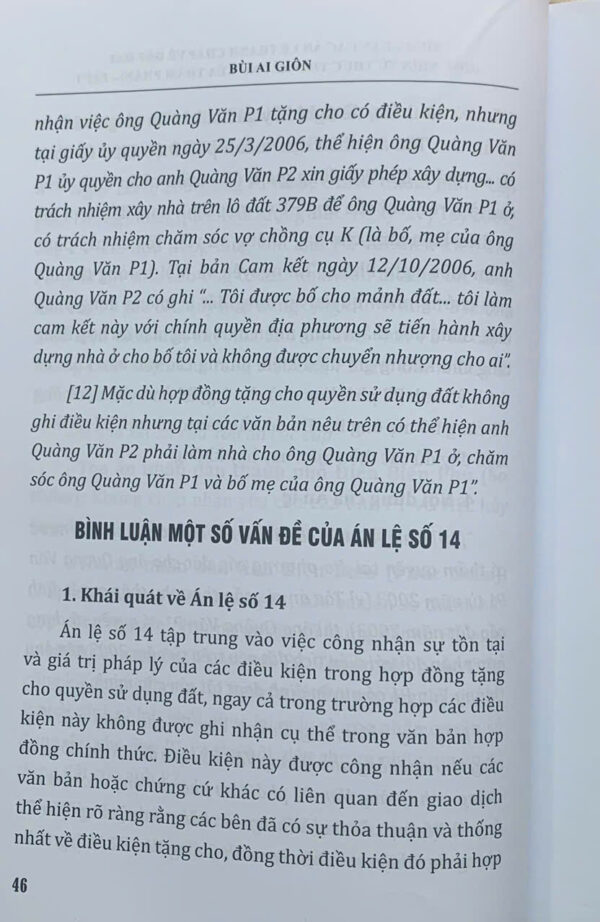 Bình luận các án lệ tranh chấp về đất đai - Góc nhìn từ thực tiễn xét xử của Thẩm phán (tập 1 và 2) - Ảnh 22