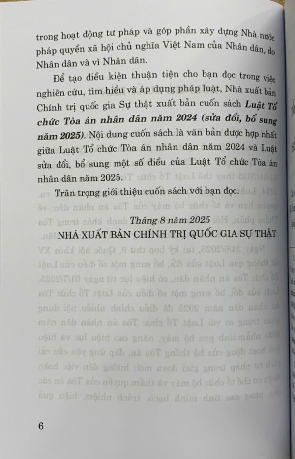 Luật tổ chức tòa án nhân dân năm 2024 (sửa đổi, bổ sung năm 2025) - Ảnh 3