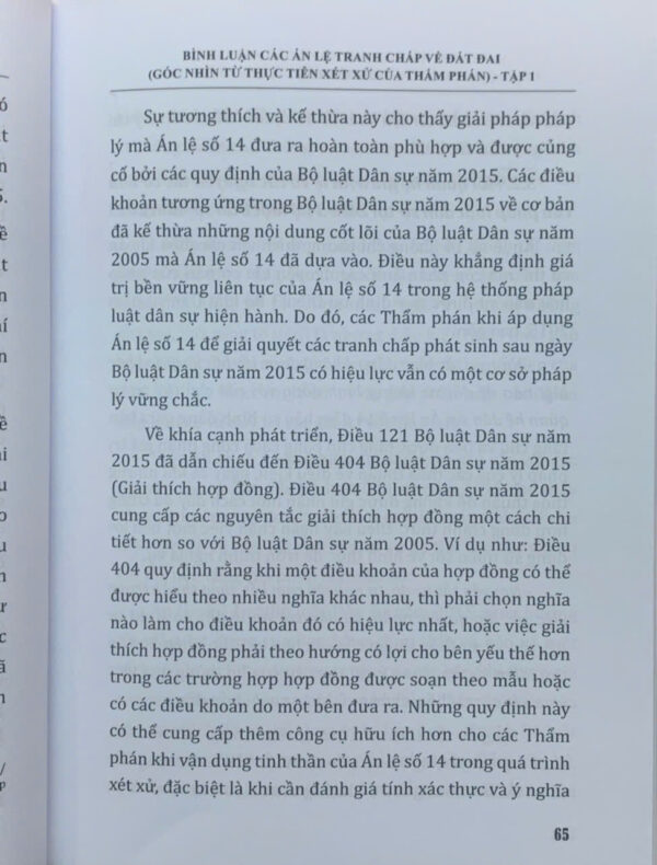 Bình luận các án lệ tranh chấp về đất đai - Góc nhìn từ thực tiễn xét xử của Thẩm phán (tập 1 và 2) - Ảnh 41