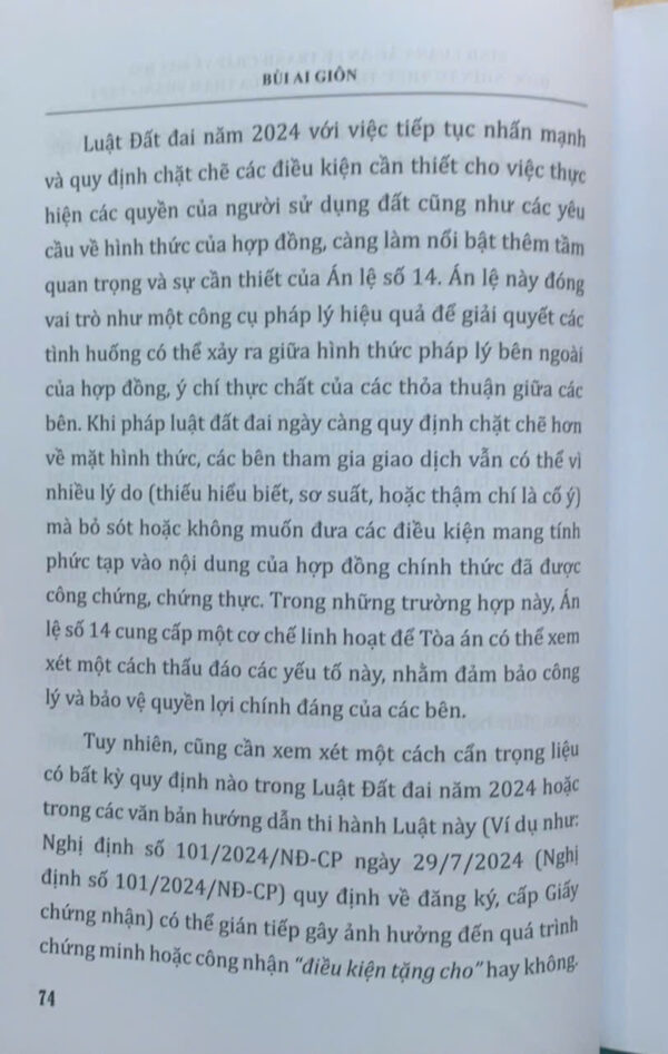 Bình luận các án lệ tranh chấp về đất đai - Góc nhìn từ thực tiễn xét xử của Thẩm phán (tập 1 và 2) - Ảnh 50