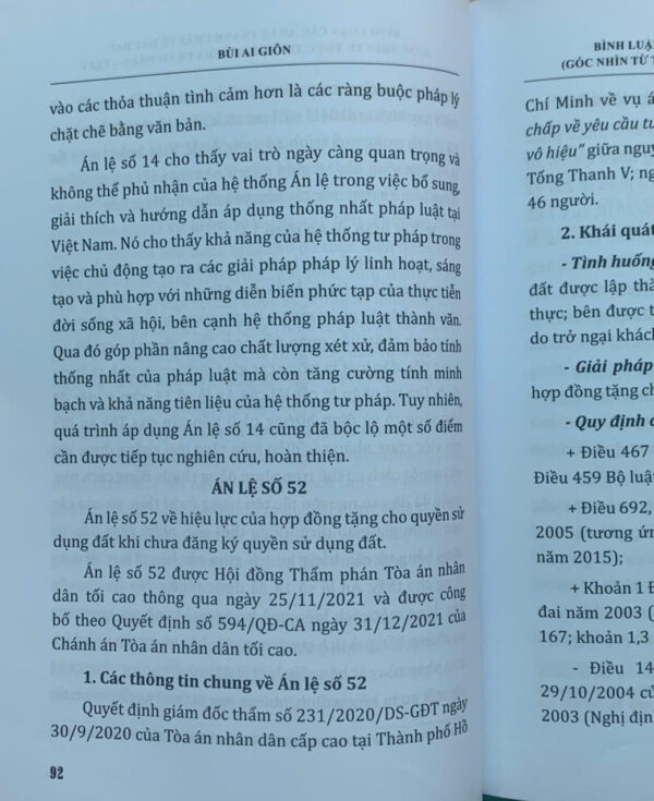 Bình luận các án lệ tranh chấp về đất đai - Góc nhìn từ thực tiễn xét xử của Thẩm phán (tập 1 và 2) - Ảnh 68