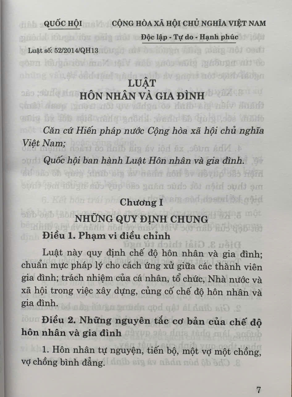 Luật Hôn nhân và Gia đình và các văn bản hướng dẫn thi hành (Tái bản lần thứ ba, có sửa đổi, bổ sung) - Ảnh 5
