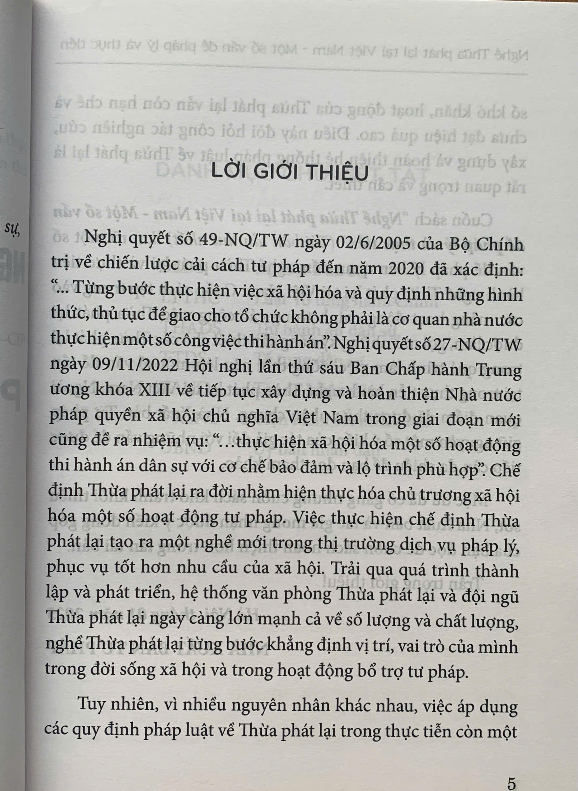 Nghề Thừa phát lại tại Việt Nam – Một số vấn đề pháp lý và thực tiễn (Tái bản lần thứ nhất) - Ảnh 4