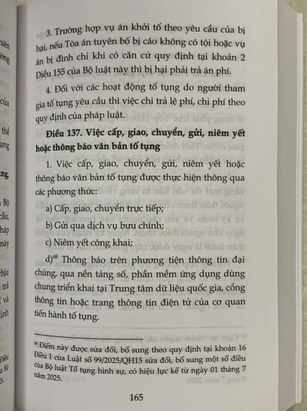 Bộ luật tố tụng hình sự năm 2015 (sửa đổi, bổ sung năm 2021, 2024, 2025) - Ảnh 6