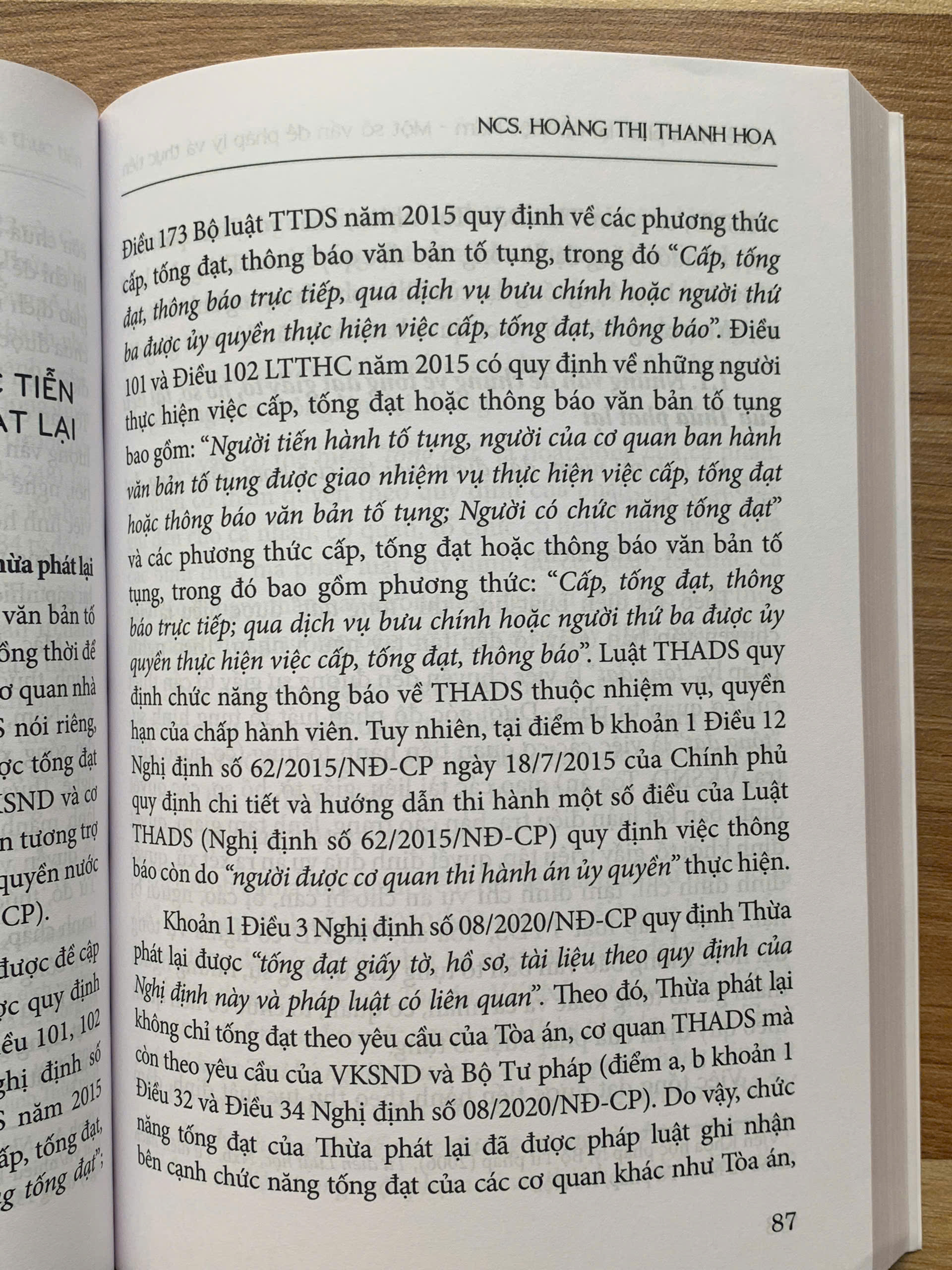 Nghề Thừa phát lại tại Việt Nam – Một số vấn đề pháp lý và thực tiễn (Tái bản lần thứ nhất) - Ảnh 9