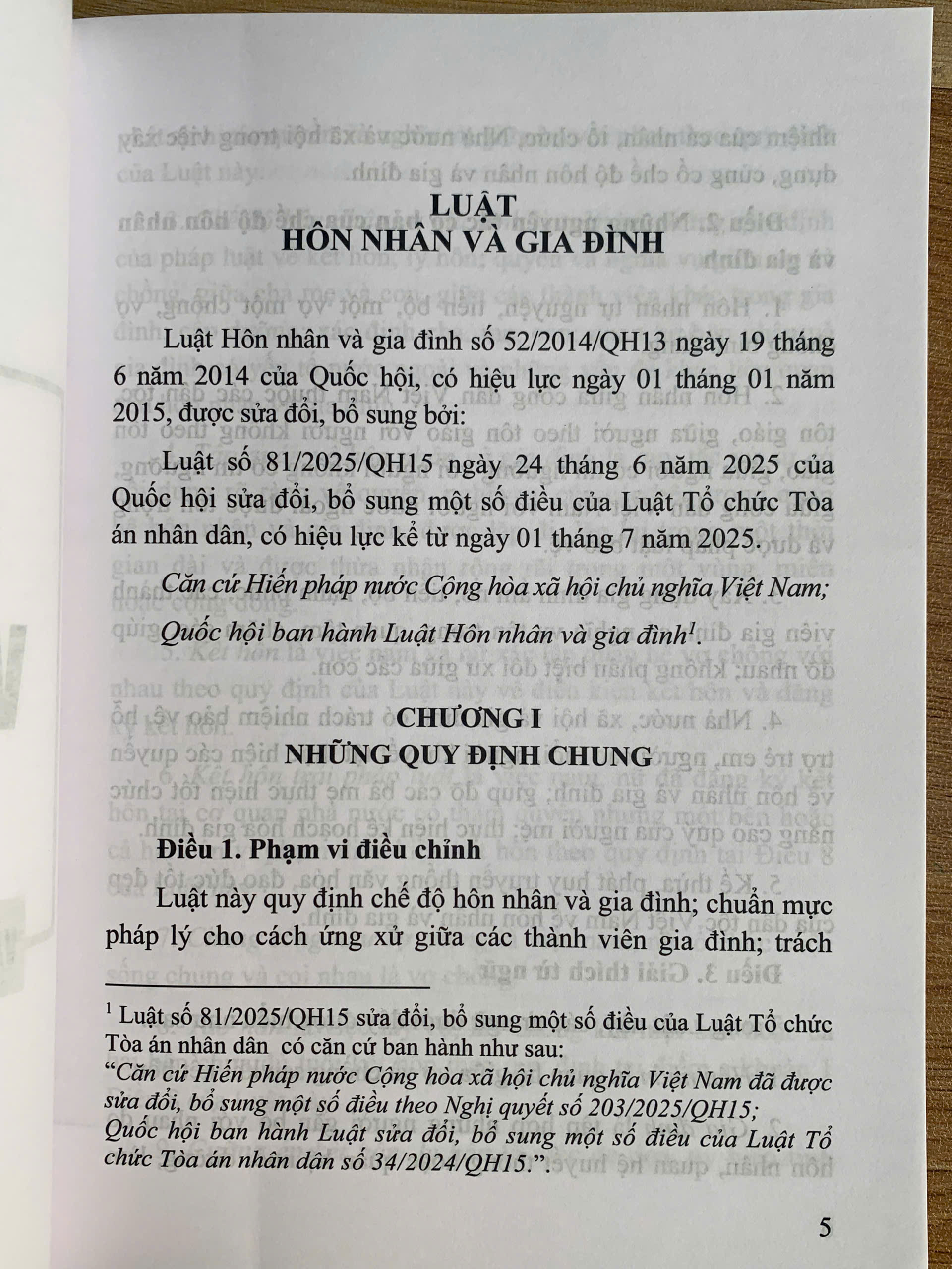 Luật Hôn nhân và Gia đình năm 2014 (sửa đổi, bổ sung năm 2025) và các văn bản hướng dẫn thi hành - Ảnh 2