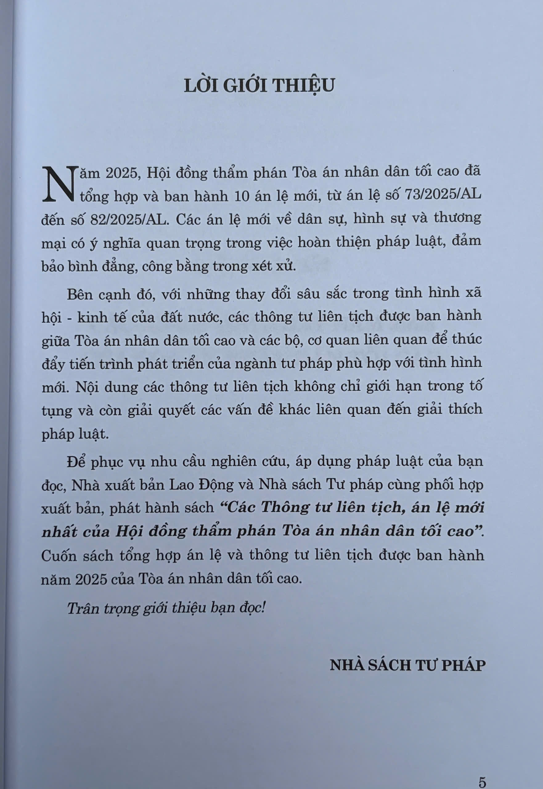 Các Thông tư liên tịch, án lệ mới nhất của Hội đồng thẩm phán Tòa án nhân dân tối cao - Ảnh 3