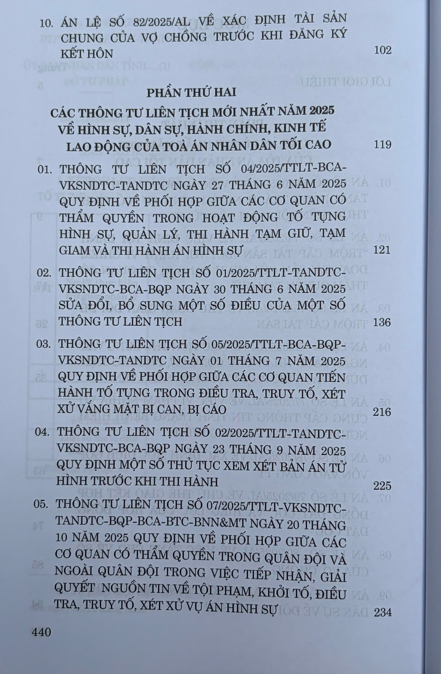 Các Thông tư liên tịch, án lệ mới nhất của Hội đồng thẩm phán Tòa án nhân dân tối cao - Ảnh 5