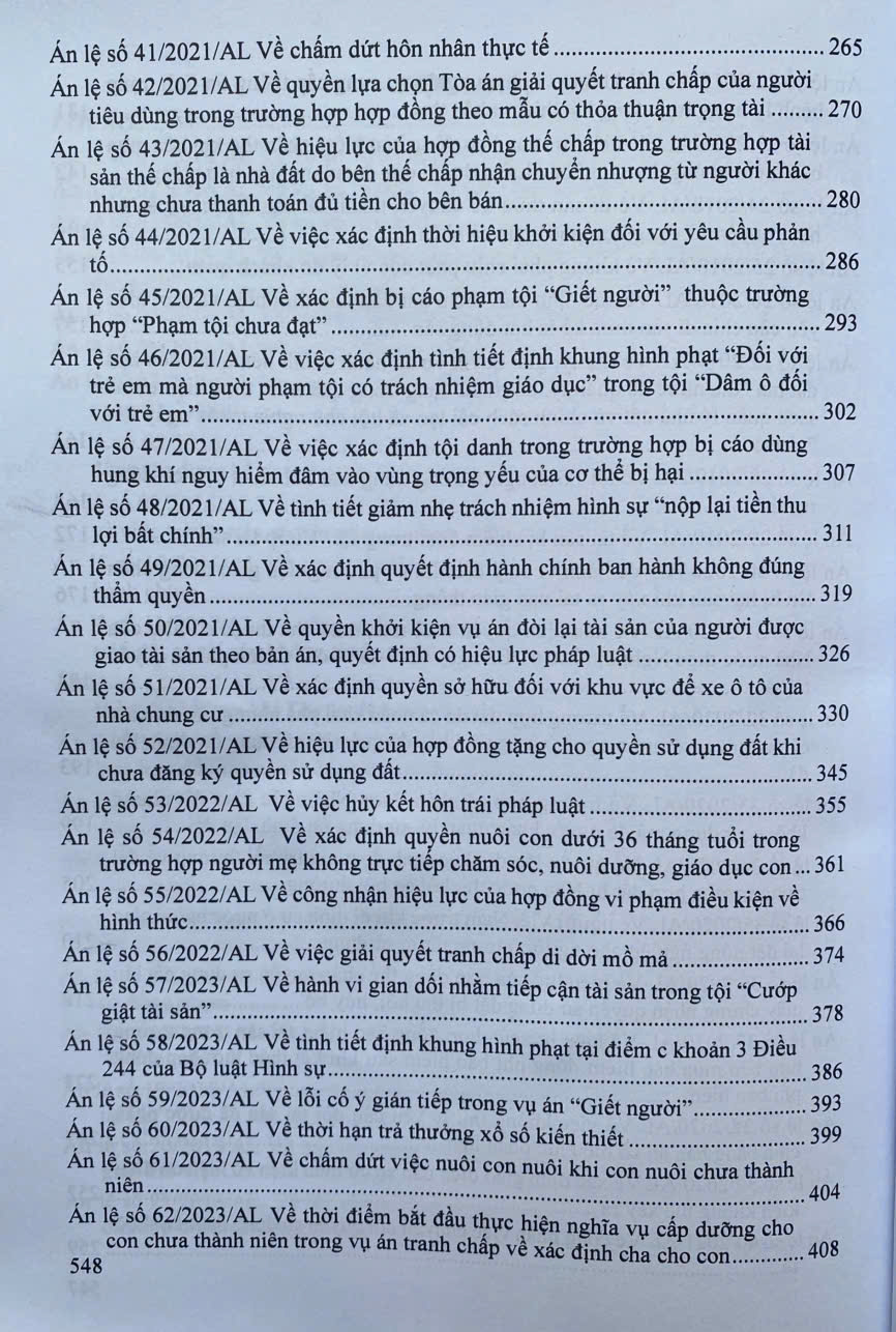 Hệ thống 82 án lệ Việt Nam hiện hành - Ảnh 4