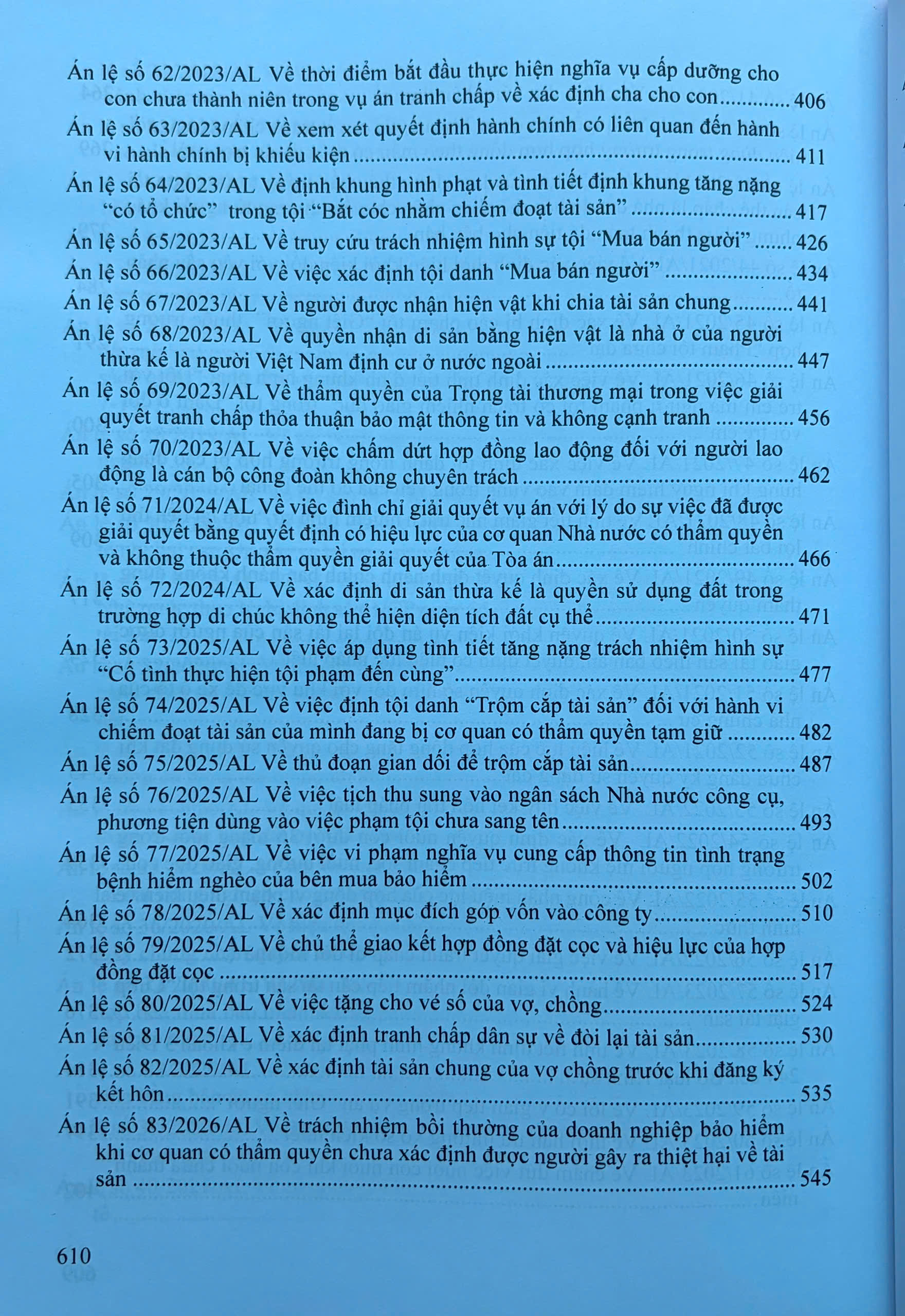 Hệ thống 90 án lệ Việt Nam hiện hành - Ảnh 4