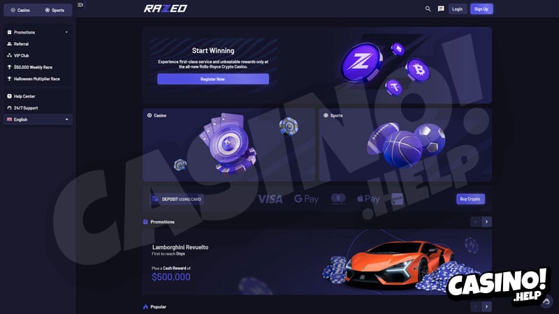 Pure Casino online casino
