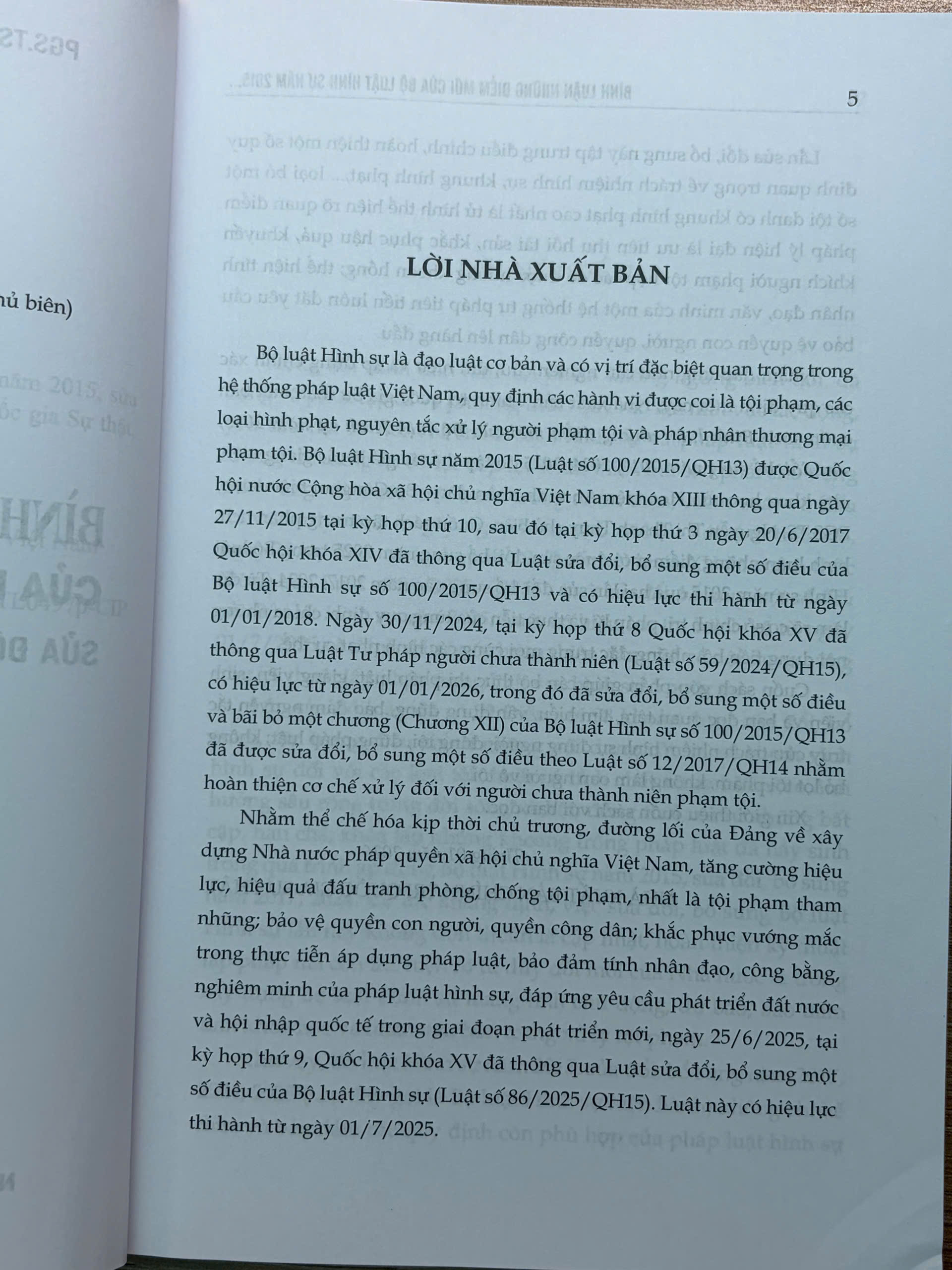 Bình luận những điểm mới của Bộ luật Hình sự năm 2015, sửa đổi, bổ sung năm 2017, 2024, 2025 - Ảnh 2
