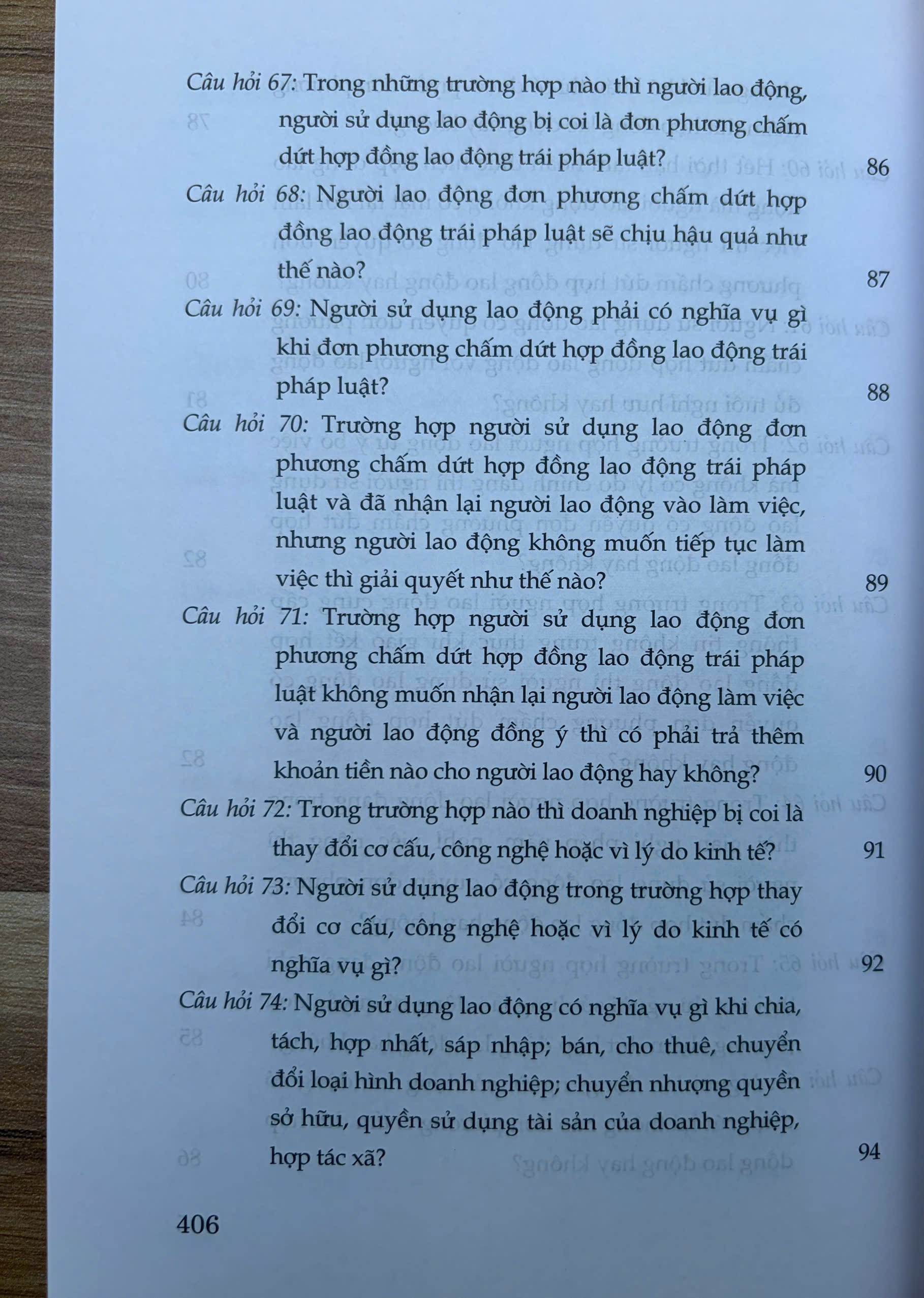 Sách- Hỏi - đáp Bộ luật Lao động (hiện hành- xuất bản lần thứ hai, có sửa chữa, bổ sung) - Ảnh 17