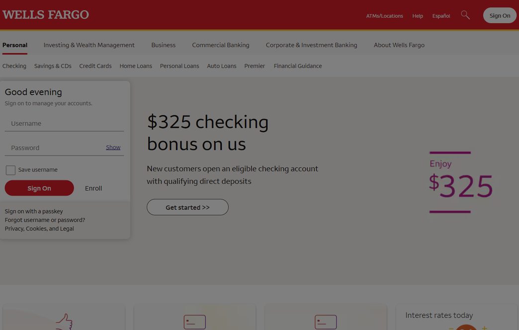 Wells Fargo – wellsfargo.com