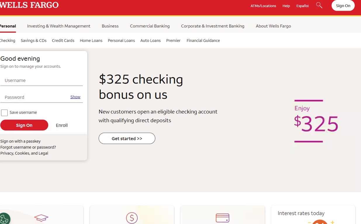 Wells Fargo – wellsfargo.com